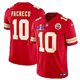 Men & Women & Youth Kansas City Chiefs #10 Isiah Pacheco Red F.U.S.E. Super Bowl LVIII Patch Vapor Untouchable Limited Jersey,baseball caps,new era cap wholesale,wholesale hats